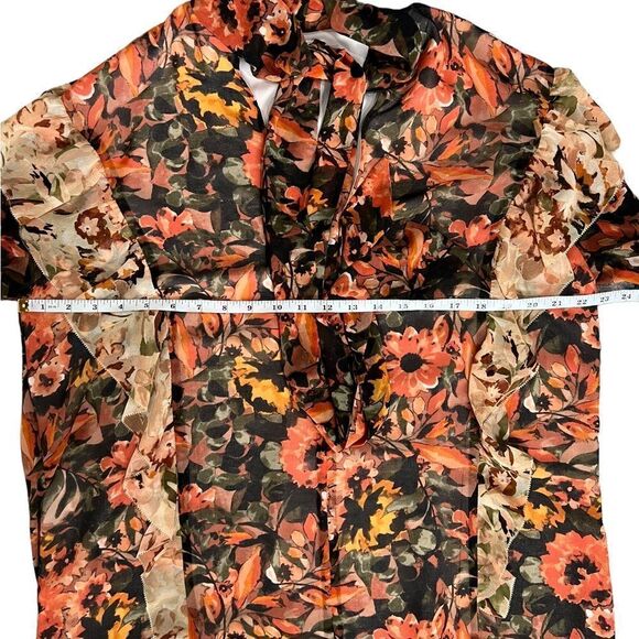 Aritzia Wilfred Bernadette Ruffle Dress Size Medium - Picture 6 of 15